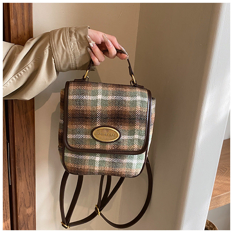 Wholesale Fabric Plaid Backpacks